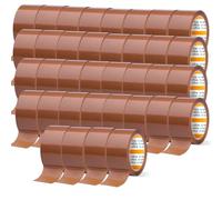 m-office Nastro Adesivo, Nastro Adesivo Marrone da Imballaggio, Rotolo di Nastro per Scatole da Imballaggio, Spedizioni, Traslochi e Artigianato, Sigillo Sicuro e Resistente (36 unità, 48mmx120m)