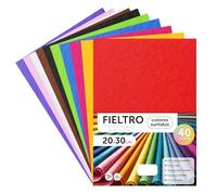 m-office Pannolenci Colorati, Feltro per Lavoretti Creativi, Cucito e Patchwork, Materiale per Scrapbooking e Decorazioni, Set Colori DIY, Ideale Artigianato e Fai-da-te, 20x30cm (assortiti, 40pz)