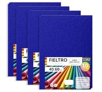 m-office Pannolenci Colorati, Feltro per Lavoretti Creativi, Cucito e Patchwork, Materiale per Scrapbooking e Decorazioni, Set Colori DIY, Ideale Artigianato e Fai-da-te, 40x60cm (Blu Scuro, 40pz)
