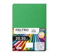 m-office Pannolenci Colorati, Feltro per Lavoretti Creativi, Cucito e Patchwork, Materiale per Scrapbooking e Decorazioni, Set Colori DIY, Ideale Artigianato e Fai-da-te, 40x60cm (Verde Erba, 10pz)