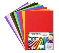 m-office Pannolenci Colorati, Feltro per Lavoretti Creativi, Cucito e Patchwork, Materiale per Scrapbooking e Decorazioni, Set Colori DIY, Ideale Artigianato e Fai-da-te, 40x60cm (assortiti, 40pz)