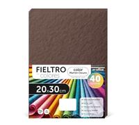 m-office Pannolenci Colorati, Feltro per Lavoretti Creativi, Cucito e Patchwork, Materiale per Scrapbooking e Decorazioni, Set Colori DIY, Ideale Artigianato e Fai-da-te, 40x60cm (Marrone, 10pz)