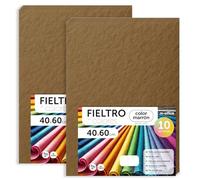 m-office Pannolenci Colorati, Feltro per Lavoretti Creativi, Cucito e Patchwork, Materiale per Scrapbooking e Decorazioni, Set Colori DIY, Ideale Artigianato e Fai-da-te, 40x60cm (Marrone, 20pz)