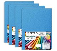 m-office Pannolenci Colorati, Feltro per Lavoretti Creativi, Cucito e Patchwork, Materiale per Scrapbooking e Decorazioni, Set Colori DIY, Ideale Artigianato e Fai-da-te, 40x60cm (Blu Chiaro, 40pz)