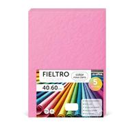 m-office Pannolenci Colorati, Feltro per Lavoretti Creativi, Cucito e Patchwork, Materiale per Scrapbooking e Decorazioni, Set Colori DIY, Ideale Artigianato e Fai-da-te, 40x60cm (Rosa Chiaro, 5pz)