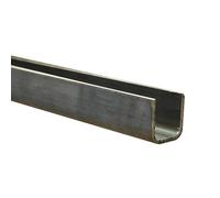 M.P. Metalli ferro liscio profilo a U grezzo 30x30 mm, spessore 2 mm | Strutturale da carpenteria, hobby e fai da te | 3 mt / 3000 mm | Made in Italy