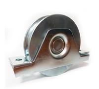 M.P. Metalli - Ruota in C45 100x26 mm con 1 cuscinetto con supporto con gola O - Portata 240 kg - per cancelli e portoni scorrevoli, Sistemi di Scorrimento Pesanti e Strutture Mobili | Set da 2 pezzi