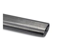 M.P. Metalli - Tubo Barra ovale in ferro 30x15 mm con spessore 1,5 mm, per lavori di carpenteria, asta appendiabiti da interno armadio - misura 1 mt / 1000 mm, Made in Italy