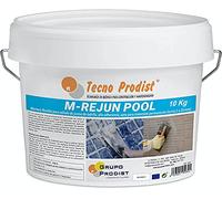 M-REJUN POOL di Tecno Prodist - (10 Kg) Mortaio flessibile per sigillare fughe di piastrelle e gresite in piscine, ceramica, ecc., adatto per immersione permanente (giunti da 2 a 20 mm) bianco