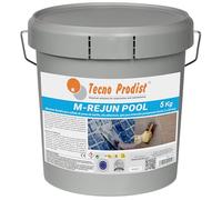 M-REJUN POOL di Tecno Prodist - 5 Kg - Mortaio Guarnizione Flessibile per sigillare le giunzioni di piastrelle in piscine, ceramica, mattoni