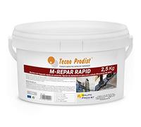 M-REPAR RAPID Di Tecno Prodist - (2,5 Kg) Malta A Presa Rapida Senza Ritiro | Malta Idraulica Ideale Per Il Fissaggio Di Elementi In Opere Civili E La Sigillatura Di Filtrazioni D'acqua. Colore Grigio