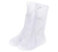 M Riutilizzabile Pioggia Stivale Copertura,Impermeabile Antiscivolo,Bianco