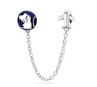M&S - Fermacatena di sicurezza a forma di zampa di cane, in argento Sterling 925, compatibile con braccialetti Pandora Moments e braccialetti europei, Small (1 x 2 x 1 cm), Metallo