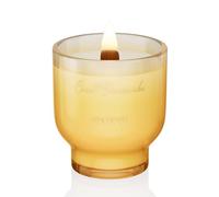 M&SENSE 270g Candela Profumata Torta Carote Formaggio con Stoppino Legno - 55h Durata Soia, Regalo Lusso Donne, Aromaterapia Non Tossica Vetro Affusolato