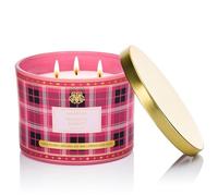 M&SENSE 330g Luxury Candela alla Soia Profumata Cesta Tropicale|3 Stoppini in Cotone 65H, Aromaterapia Non Tossica, Barattolo Vetro Rigato Vintage, Regalo Donna Compleanno/Mamma Gift