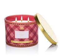 M&SENSE 330g Luxury Candela alla Soia Profumata Foglia Di Pomodoro|3 Stoppini in Cotone 65H, Aromaterapia Non Tossica, Barattolo Vetro Rigato Vintage, Regalo Donna Compleanno/Mamma Gift