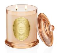 M&SENSE 360g Candele Profumate Cestino Tropicale, 60 Ore di Lunga Durata, Vasetto in Vetro Non Tossico con Coperchio, Aromaterapia per il Relax, Regalo di Lusso per Festa della Mamma per Donne