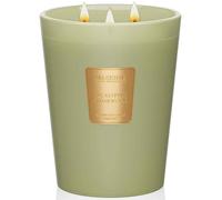 M&SENSE Candela profumata all'eucalipto e al legno di cedro candele a 3 stoppini in cera di soia naturale per la casa profumate candele verdi regalo per Natale 150 ore 990g