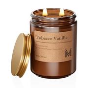 M&SENSE Candela Profumata Grandi 550g Eucalipto Menta, 110H Dura, Naturali Non Tossico Aromaterapia, Vintage Candele Bomboniere, Autunnali Regalo per Donna/Compleanni/Natale