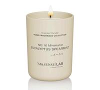 M&SENSE Candele alla Soia 250g in Vetro, Eucalipto e Menta Verde, 50H Combustione, Cera Soia Naturale Candela Non Tossico, Aromaterapia Relax, Regalo di Lusso Donne & Mamma