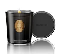 M&SENSE Candele alla Soia 260g Legno di Oud - 50H Combustione, Vetro Non Tossico, Aromaterapia Candela per Relax, Regalo di Lusso per Compleanni/Festa della Mamma