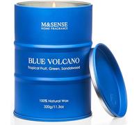 M&SENSE Candele profumate di soia ai frutti tropicali, naturali e non tossiche, candele estive 320g 70 ore di combustione a lunga durata, regali unici di lusso per candele, decorazione della stanza