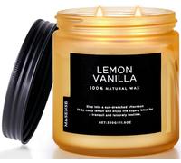 M&SENSE candele profumate di vaniglia al limone, regalo per Natale, idee originali per donne e ragazze, regali perfetto for the amici e famiglia, regali pratici per ogni celebrazione