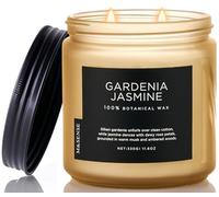 M&SENSE Candele Profumate Elegante Gardenia e Gelsomino, candele decorative floreali 330g (70 ore), 2 stoppini aroma romantico, candela profumata regalo per amiche/familiari