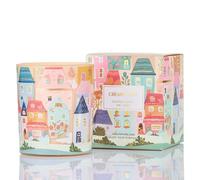 M&SENSE Candele profumate in vetro cremoso, 290 g, candela profumata di soia naturale con 55 ore, graffiti architettonici dipinti a mano, dolce accessorio per la casa e regalo per le donne, Fragrance