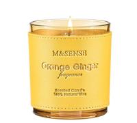 M&SENSE Candele Profumate Soia Arancia e Zenzero |283g, Fragranza Agrumata e Speziata 50 Ore, Candela per Cucine e Colazioni, Regalo Fresco per Amanti dei Sapori Intensi