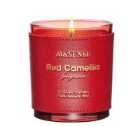 M&SENSE Candele Profumate Soia Camelia Rossa |283g, Profumo Floreale e Avvolgente 50 Ore, Candela per Camere da Letto, Regalo Elegante per Donne e Momenti di Relax