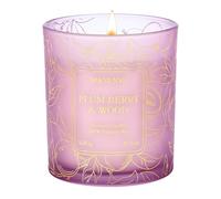 M&SENSE Candele Profumate Soia Legno di Prugna e Bacche |230g, 42 Ore di Bruciatura, Candela Profumata Naturale con Aroma Legnoso e Fruttato, Regali compleanno donna/uomo
