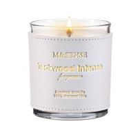 M&SENSE Candele Profumate Soia Legno di Teak Intenso |283g, 50 Ore di Bruciatura, Candela Profumata Naturale con Aroma Legnoso Intenso, Ideale per Soggiorni e Regalo Uomo per Stile Rustico