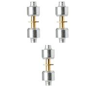 M SHOP ITALIA Raccordo Giunto in Ottone 2NK Ms, L13000576, 2mm, Set da 3 Pezzi, Compatibile con Pinza Lokring HMRK-V e HMRK-L