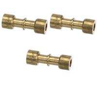 M SHOP ITALIA Raccordo Giunto in Ottone 6NK Ms, L13000588, 6mm, Set da 3 Pezzi, Compatibile con Pinza Lokring HMRK-V e HMRK-L