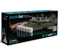 ITALERI SET ACRILICI - M.T.B. AND SHIPS