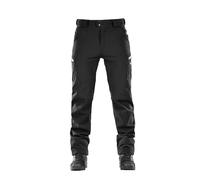 M-Tac Pantaloni tattici softshell da uomo invernali, pantaloni cargo militari caldi, impermeabili e antivento, pantaloni termici outdoor traspiranti con pile, pantaloni da trekking softshell, nero, XL