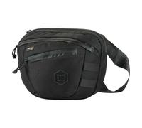 M-Tac Sphaera Hex Hardsling Bag Large Elite - Borsa tattica a tracolla, Cordura 500D, MOLLE, scomparto per armi nascosto, accesso rapido, pratico e compatto, nero, Nero , L, Borsa Hardsling