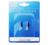 M-Tech PTZXB12-02B Powertec W5W T10 12V 5W Wedge, Blu