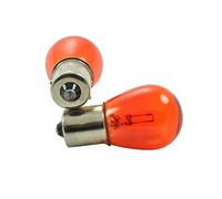 LOTTO DI 10 PEZZI LAMPADINE lampade Lampada M-TECH BA15s 12V/21W S25 AMBER ambra