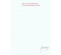 M. Thomas Heste John Donne's Marriage Letters in the Folger Shakespe (Tascabile)