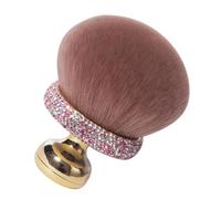 M-ushroom - Pennello per cipria, cipria, fard, senza imperfezioni, per fondotinta viso e gambe, applicatore per abbronzatura posteriore, applicazione perfetta, morbido e delicato, 9,6 cm, per donne
