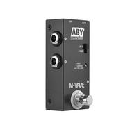 M-VAVE ABY Selettore linea AB Switch Mini pedale effetto chitarra True Bypass Pedale basso per chitarra AB Box - Accessorio interruttore canale ABY