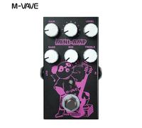 M-VAVE Pedale effetti di simulazione preamplificatore MINI-AMP 9 effetti amplificatore classici EQ a 3 bande True Bypass