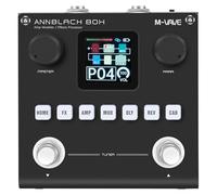 M-VAVE Pedale multi-effetto nero per chitarra - 80 preset modificabili con applicazione Crea i tuoi parametri con batteria integrata