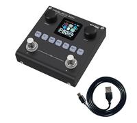 M-VAVE Pedale per chitarra Reverb Sampling Studio Multi Effects 80 Modificabile Preset ANN Audio Delay Boost Effector Black Box con 6 moduli effetti AMP CAB