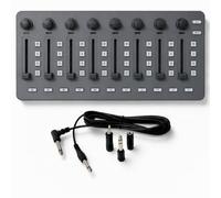 M-VAVE SMC-Mixer, controller MIDI Mixer wireless, controller MIDI Bluetooth portatile con 43 pulsanti retroilluminati, 8 fader e 8 manopole, controller MIDI Fader USB (SMC-Mixer Grigio)