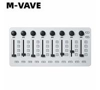 M-VAVE SMC-Mixer Controller MIDI wireless Connessione console di missaggio Alimentazione USB ricaricabile di tipo C per Windows/Mac/Ios/Android SMC-PAD Pocket