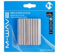 M-WAVE 3M Scotchlite Spoke Reflector, with German Approval No. (Only Valid By Mounting On Each Spoke On Both Wheels), 1 Set = 18 PCS in Am-Packing