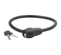 M-WAVE Automatic Silicone Clable Lock, 600 X 12 Mm, Black, On Card
